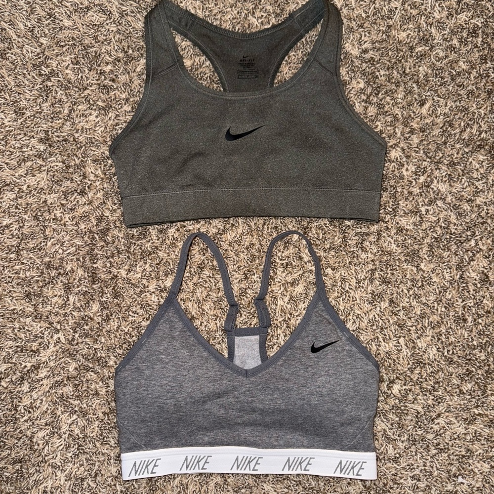 Set of 2 Nike Gray Sports Bras!